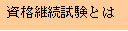 資格継続試験
